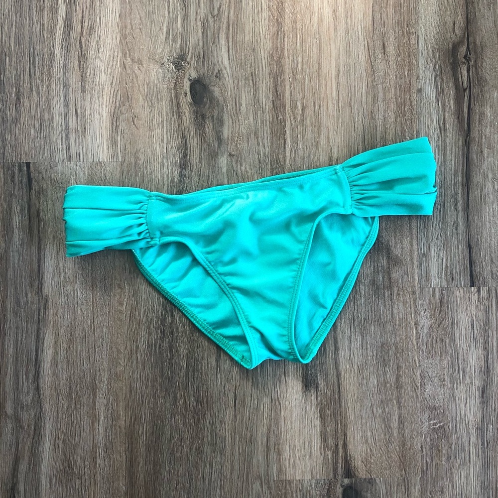 Luli Fama Wide Side Green Bikini Bottoms